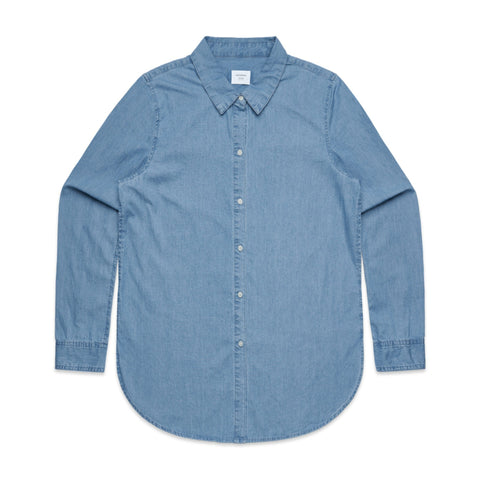 WO'S BLUE DENIM SHIRT