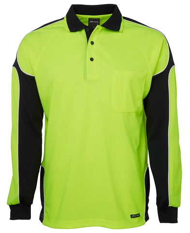 HI VIS L/S ARM PANEL POLO