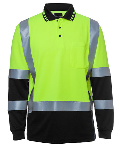 HI VIS L/S D+N H PATTERN TRAD POLO