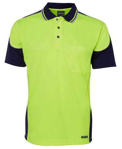 HI VIS CONTRAST PIPING POLO