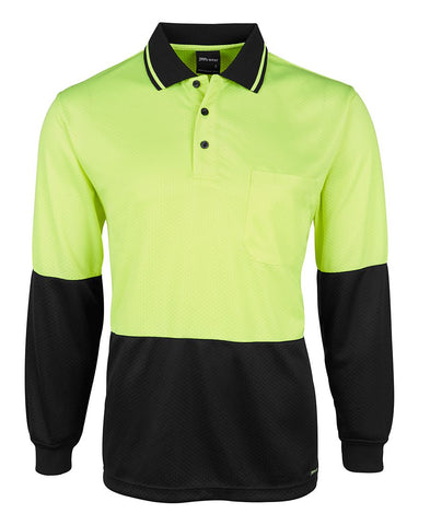 HI VIS L/S JACQUARD POLO