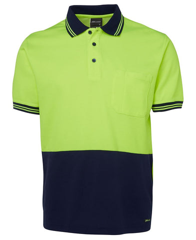 HI VIS S/S COTTON BACK POLO