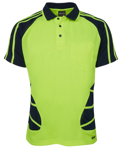 HI VIS S/S SPIDER POLO